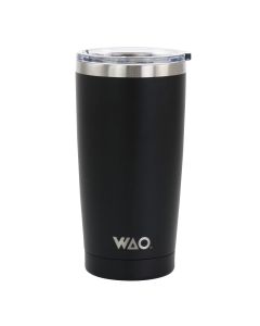 WAO 18oz  Thermal Tumbler with Acrylic Lid in Matte Black