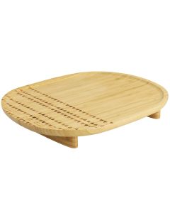 Gibson Home 13.5 Inch Sadler Wooden Serving Tray