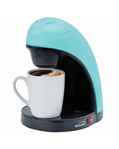 Brentwood Single Serve Coffee Maker with Porcelain Mug in Blue